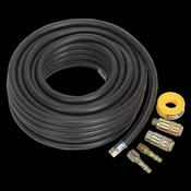 Sealey AHK01 Air Hose Kit 15m x Ø8mm with Connectors image