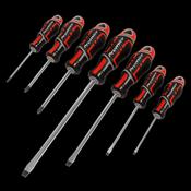 Sealey AK4321 Screwdriver Set 7pc GripMAX® - Red image