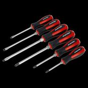 Sealey AK4932 Screwdriver Set 6pc Hammer-Thru image