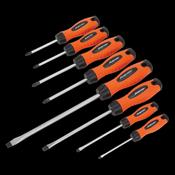 Sealey HV003 Screwdriver Set 8pc Hi-Vis Orange image