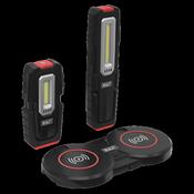 Sealey LEDWCBCOMBO4 Inspection Lights 3W &amp; 5W &amp; Double Wireless Charging Base image