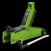 Sealey 1153CXHV Heavy-Duty Long Reach Trolley Jack 3 Tonne - Green image