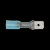 Sealey BTSPM25 Heat Shrink Push-On Terminal 6.3mm Male Blue Pack of 25 image