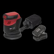 Sealey CP20VOSKIT1 Cordless Orbital Palm Sander Kit Ø125mm 20V 2Ah image