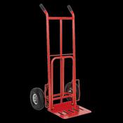 Sealey CST990 Sack Truck with Pneumatic Tyres &amp; Folding 250kg Capacity image