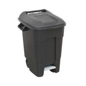 Sealey BM100P Refuse/Wheelie Bin with Foot Pedal 100L - Black image