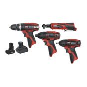 Sealey CP1200COMBO SV12 Series 4 x 12V Cordless Power Tool Combo Kit image