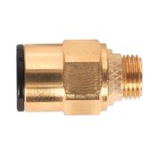 Sealey JGBC818 Brass SuperThread Straight Adaptor 8mm x 1/8"BSP Pack of 2 (John Guest Speedfit® - RM010811) image
