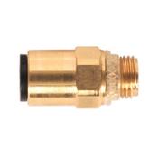 Sealey JGBC618 Brass SuperThread Straight Adaptor 6mm x 1/8"BSP Pack of 2 (John Guest Speedfit® - RM010611) image