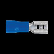 Sealey BT19 Push-On Terminal 4.8mm Female Blue Pack of 100 image