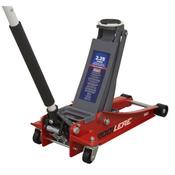 Sealey 2001LERE Low Profile Trolley Jack with Rocket Lift 2.25 Tonne - Red image