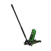 Sealey 3040AG Premier Low Profile Trolley Jack with Rocket Lift 3 Tonne - Green image