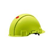 3M PELTOR Hard Hat Helmet G3000 with Uvicator Sensor, Pinlock, Ventilated, Leather Sweatband, Hi-Viz, G3000DUV-GB image