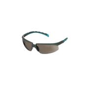 3M Solus 2000 Series, S2002SGAF-BGR, Grey/Blue-Green Temples, Scotchgard Anti-Fog Coating, Grey AF-AS lens image