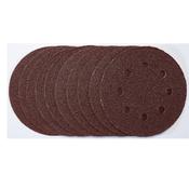 Draper 54755 Sanding Discs, 125mm, Hook &amp; Loop, 80 Grit (Pack of 10) image