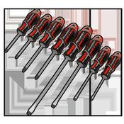 Sealey AK4322 Screwdriver Set 8pc GripMAX® - Red image