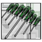 Sealey AK4325HV Screwdriver Set 7pc GripMAX® - Hi-Vis Green image