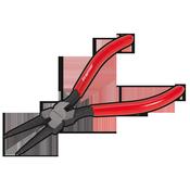 Sealey AK84544 Circlip Pliers Internal Straight Nose 180mm image