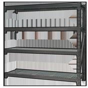 Sealey AP6572E Heavy-Duty Racking Extension Pack with 4 Mesh Shelves 640kg Capacity Per Level image