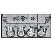 Sealey API725KIT Industrial Handle &amp; Wheels Kit for API7238 image