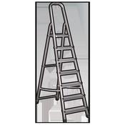 Sealey ASL7 Aluminium Step Ladder 7-Tread EN 131 image
