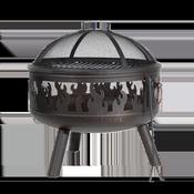 Dellonda Deluxe Firepit Fireplace Outdoor Patio Heater, Cooking Grill &amp; Poker image