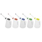 Sealey JDL5SET Oil Containers with Lid &amp; Flexible Spouts 5L - Set of 5