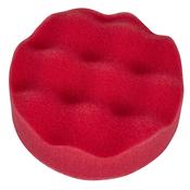 Sealey PTCCHW80R Hook-and-Loop Buffing &amp; Polishing Foam Head 80 x 25mm - Red/Ultra-Soft image