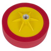 Sealey PTC/CH/M14-R 150 x 50mm Buffing &amp; Polishing Foam Head M14 x 2mm - Red/Ultra-Soft image