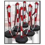 Sealey RWSBKIT Red/White Post &amp; Chain Kit 25m image