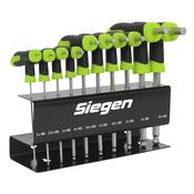 Sealey S01150 Siegen T-Handle Ball-End Hex Key Set 10pc image