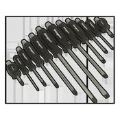 Sealey S0641 Screwdriver Set 12pc Hammer-Thru image