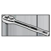 Sealey S0705 Ratchet Wrench 3/8"Sq Drive Pear-Head Flip Reverse image