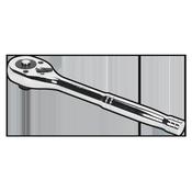 Sealey S0706 Ratchet Wrench 1/2"Sq Drive Pear-Head Flip Reverse image