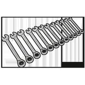 Sealey S0840 Reversible Ratchet Combination Spanner Set 12pc Metric image