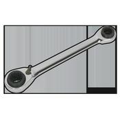 Sealey S0983 Ratchet Ring Spanner 4-in-1 Reversible Metric image