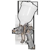 Sealey S642G Spray Gun Gravity Feed 1.8mm Set-Up