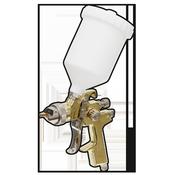 Sealey S701G Gravity Feed Spray Gun 1.4mm Set-Up Gold Series image