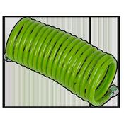 Sealey SA335G PE Coiled Air Hose 5m x Ø5mm with 1/4"BSP Unions - Green image