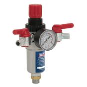 Sealey SA4FR/38 Air Filter/Regulator 3/8"BSP Male - 1/4"BSP Male image