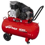 Sealey SAC1103B 100L Belt Drive Air Compressor with Cast Cylinders &amp; Wheels 3.5hp image