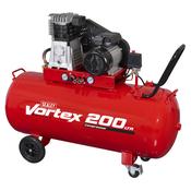 Sealey SAC1203B 200L Belt Drive Air Compressor with Cast Cylinders &amp; Wheels 3.5hp image