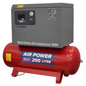 Sealey SAC2203BLN Air Compressor 200L Belt Drive 3hp with Cast Cylinders Low Noise image