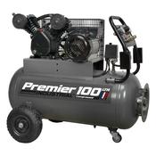 Sealey SAC3103B Premier 100L Belt Drive Air Compressor with Front Control Panel 3hp image