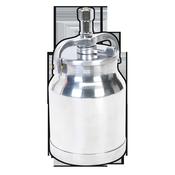 Sealey SC138 Alloy Paint Pot with Cam-Action Lid 1L image