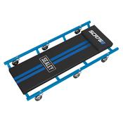 Sealey SCR75B 36" Deluxe American-Style Creeper with Steel Frame &amp; 6 Wheels - Blue image