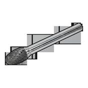 Sealey SDB04 Tungsten Carbide Rotary Burr Oval 10mm image