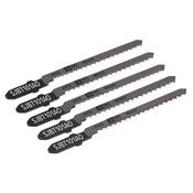 Sealey SJBT101AO Jigsaw Blade Hard Wood 83mm 18tpi - Pack of 5 image