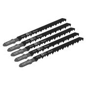 Sealey SJBT144D Jigsaw Blade General Wood 100mm 6tpi - Pack of 5 image