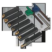 Sealey SM3025CS5 Indexable 8mm Lathe Turning Tool Set 7pc image
